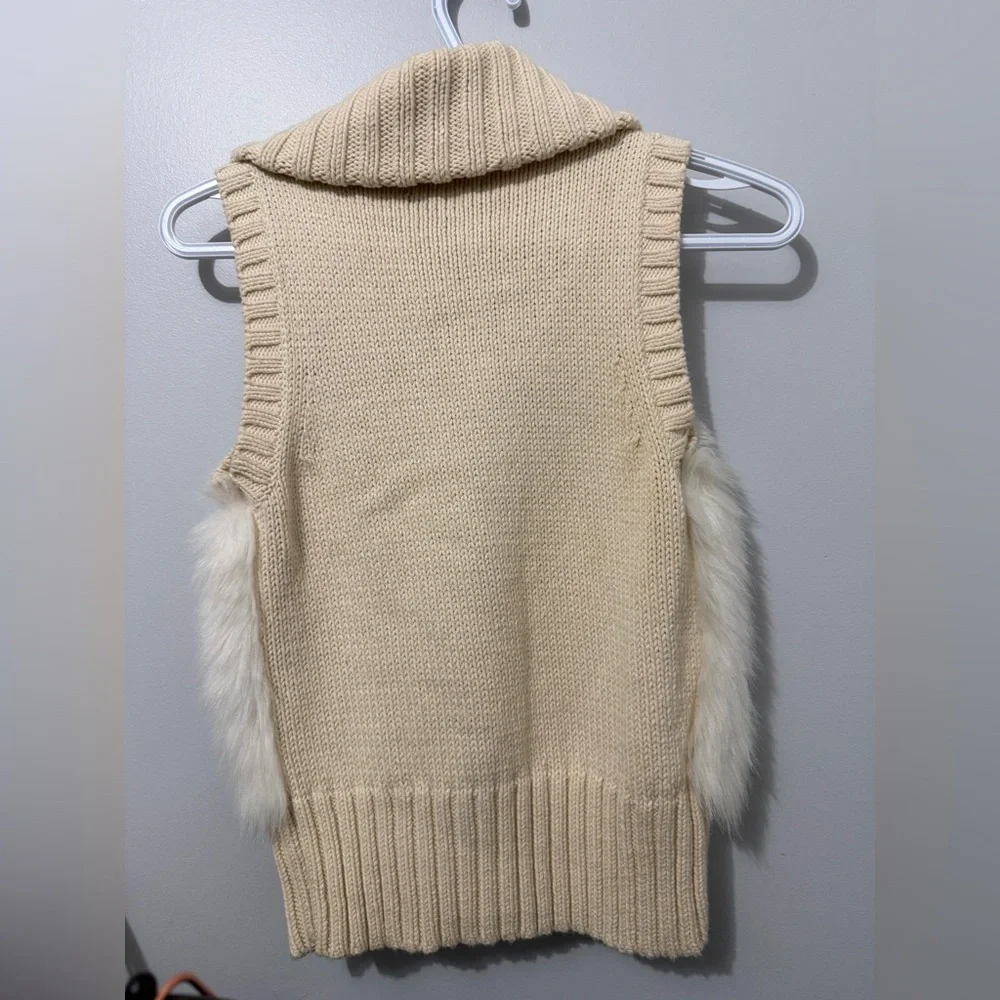 GAP Cozy Cream Kids Vest Large (10) - Picture 4 of 5